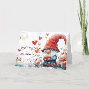 Valentine's Day Gnome Greeting Card
