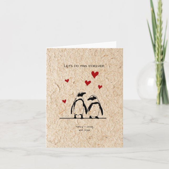 Valentine's Day Greeting Card | Anniversary Card (Front)