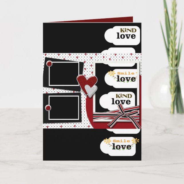 Valentine's Day Greeting Card Kind Smile Love  (Front)