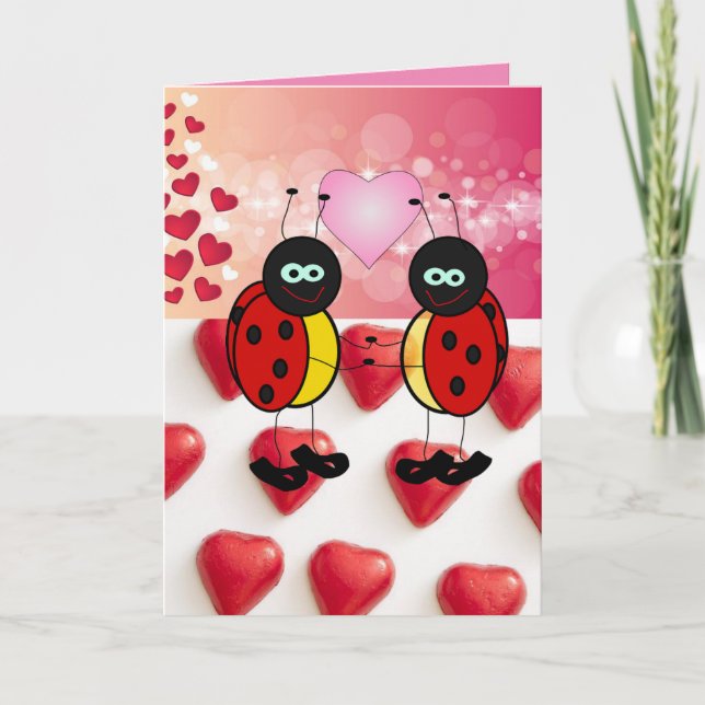 Valentine's Day Greeting Card Ladybug (Front)
