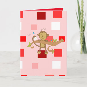 Valentine's Day Greeting Card Monkey