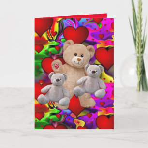 Valentine's Day Greeting Card Teddy Bear
