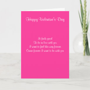 Valentine's day greeting cards-feels good to be in holiday card
