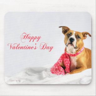 Valentine's Day Greeting for Dog Lover Mouse Pad