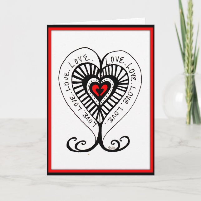 Valentine's Day Greetings Holiday Card (Front)