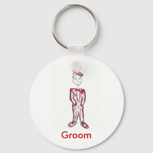 Valentine's Day Groom Keychain