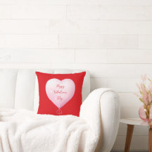Valentine's Day happy heart custom bright red