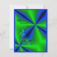 Valentine's Day - heart and butterfly on Rainbow