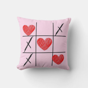 Valentine's Day Heart Art Throw Pillow