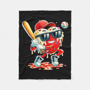 Valentines Day Heart Baseball Drip Ice Cream Boys  Fleece Blanket