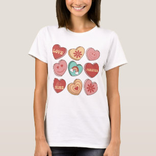 Valentine's Day Heart Candies T-Shirt
