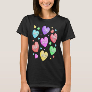 Valentine's Day Heart Candy Boys Girls Kids T-Shirt