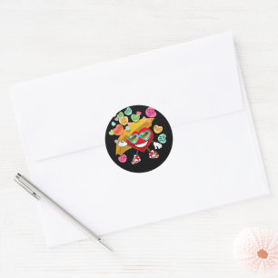 Valentine's Day Heart Candy Classic Round Sticker