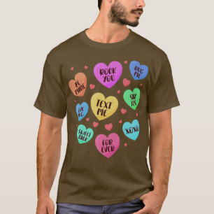 Valentines Day Heart Candy Design for Men Woman & T-Shirt