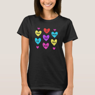 Valentine's Day Heart Candy Matching Couples Love T-Shirt