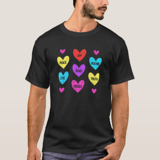 Valentine's Day Heart Candy Matching Couples Love T-Shirt