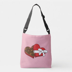 Valentine's Day Heart Chocolate Box Crossbody Bag