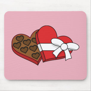 Valentine's Day Heart Chocolate Box Mouse Pad
