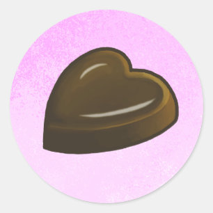 Valentines Day Heart Classic Round Sticker