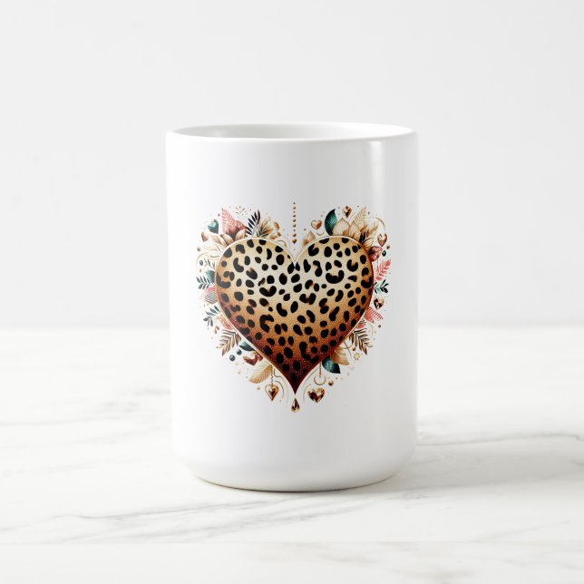 Valentine's Day heart Coffee Mug (Center)