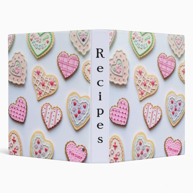 Valentine's day heart cookies binder (Background)