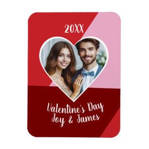 Valentine's Day Heart Custom Photo  Magnet