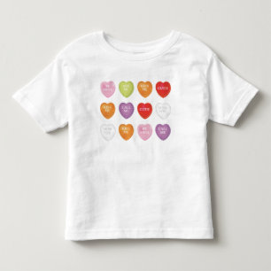 Valentine's Day Heart Cute Vintage Custom Toddler T-shirt