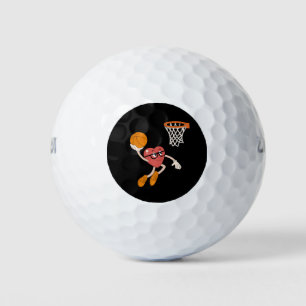 Valentine's Day Heart Dunking Cute Basketball Golf Balls