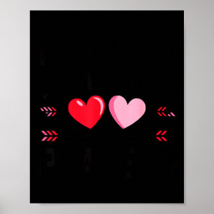 Valentines Day Heart Family Gamer Gaming New Paren Poster