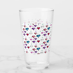 Valentine's Day heart Glass