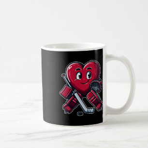 Valentine's Day Heart Ice Hockey Goalie  Coffee Mug