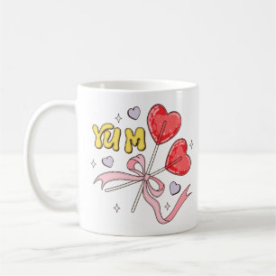 Valentine's Day Heart Lollipop Coffee Mug
