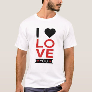 Valentine's Day Heart Love Couples Cute Gift Idea T-Shirt
