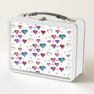 Valentine's Day heart Metal Lunch Box