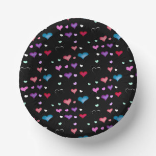 Valentine's Day heart   Paper Bowls Plate