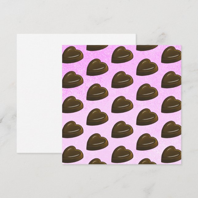 Valentine's Day Heart Pattern Card (Front/Back)