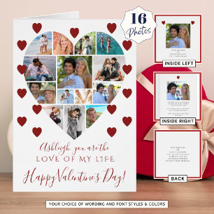 Valentines Day Heart Photo Collage Texte personnal