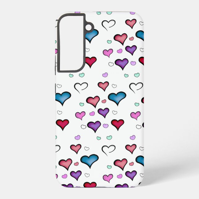 Valentine's Day heart Samsung Galaxy Case (Back)