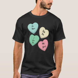 Valentine's Day Heart Sayings T-Shirt