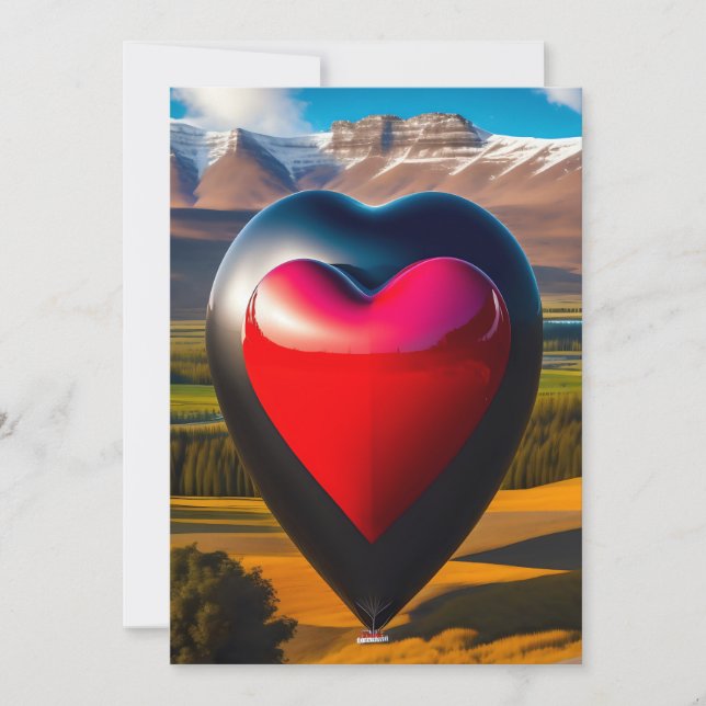 Valentines Day Heart Shining Bright Personalized I Invitation (Front)