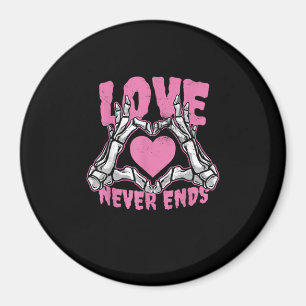 Valentines Day Heart Skeleton Hands Heart Magnet