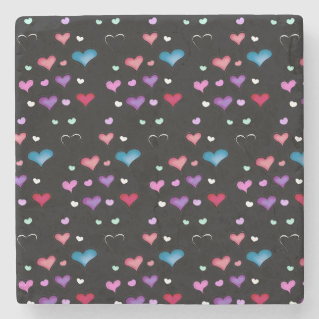 Valentine's Day heart  Stone Coaster (Front)