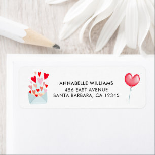 Valentine's Day Hearts Adresse de retour