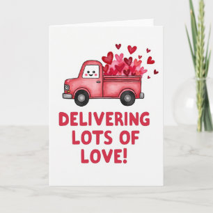 Valentines Day Hearts Delivery Card