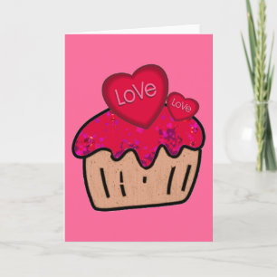 valentine's day hearts greeting card