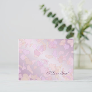 Valentine's Day. Hearts.  Holiday Postcard