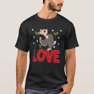 Valentine's Day Hearts Love Vulture Animal Women T-Shirt