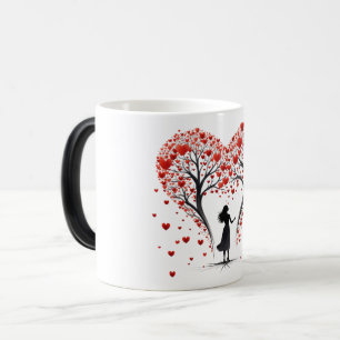 Valentines Day Hearts Magic Mug
