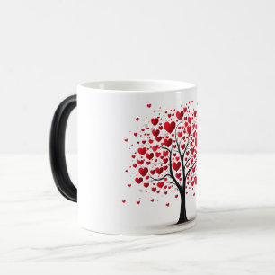 Valentines Day Hearts Magic Mug
