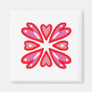 Valentines Day Hearts  Magnet